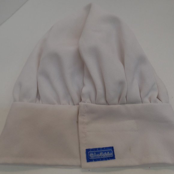 Chefskin Chef Hat Personalized W Purple Embroidery "Lucy" Adjustable Sizing OSFM - Picture 7 of 10